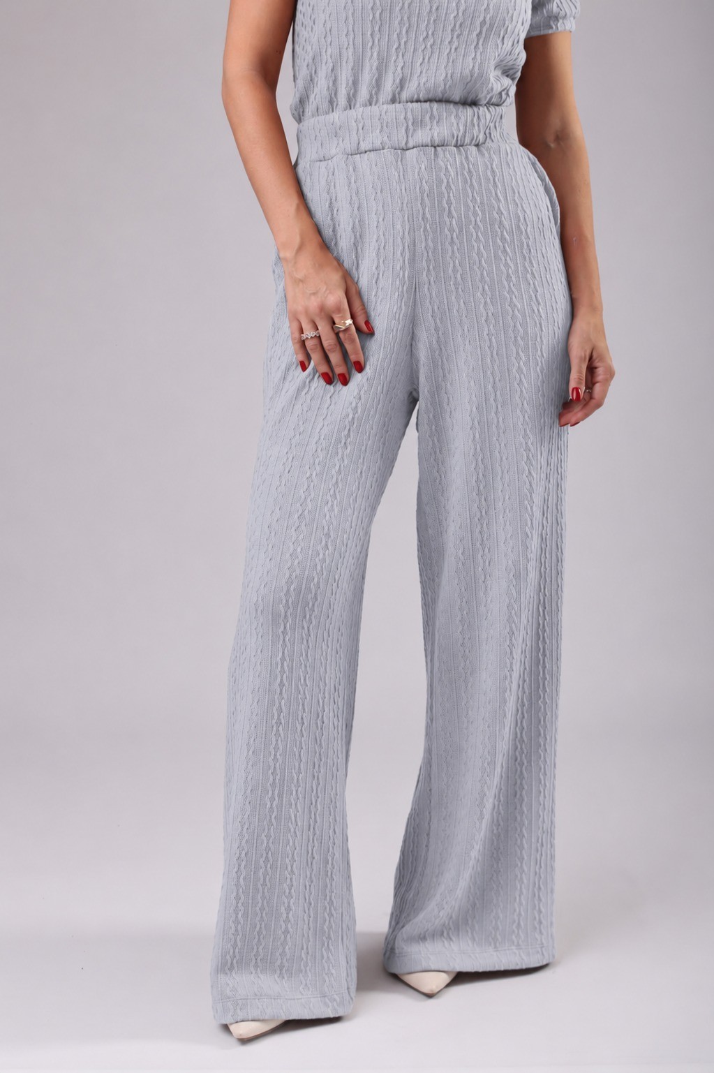 CONJUNTO GOLA ALTA TRAMA CINZA CONJUNTO GOLA ALTA TRAMA CINZA