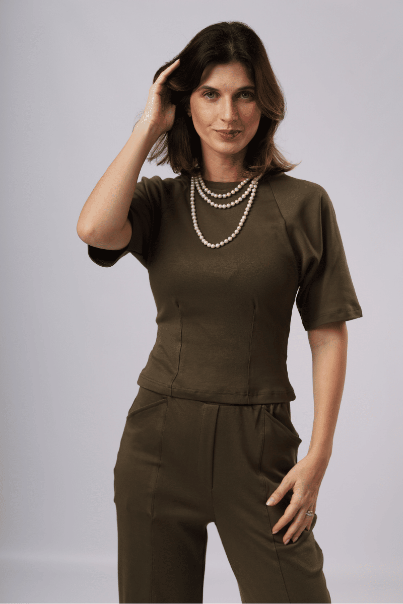 BLUSA PIMA VERDE QUARTEL BLUSA PIMA VERDE QUARTEL