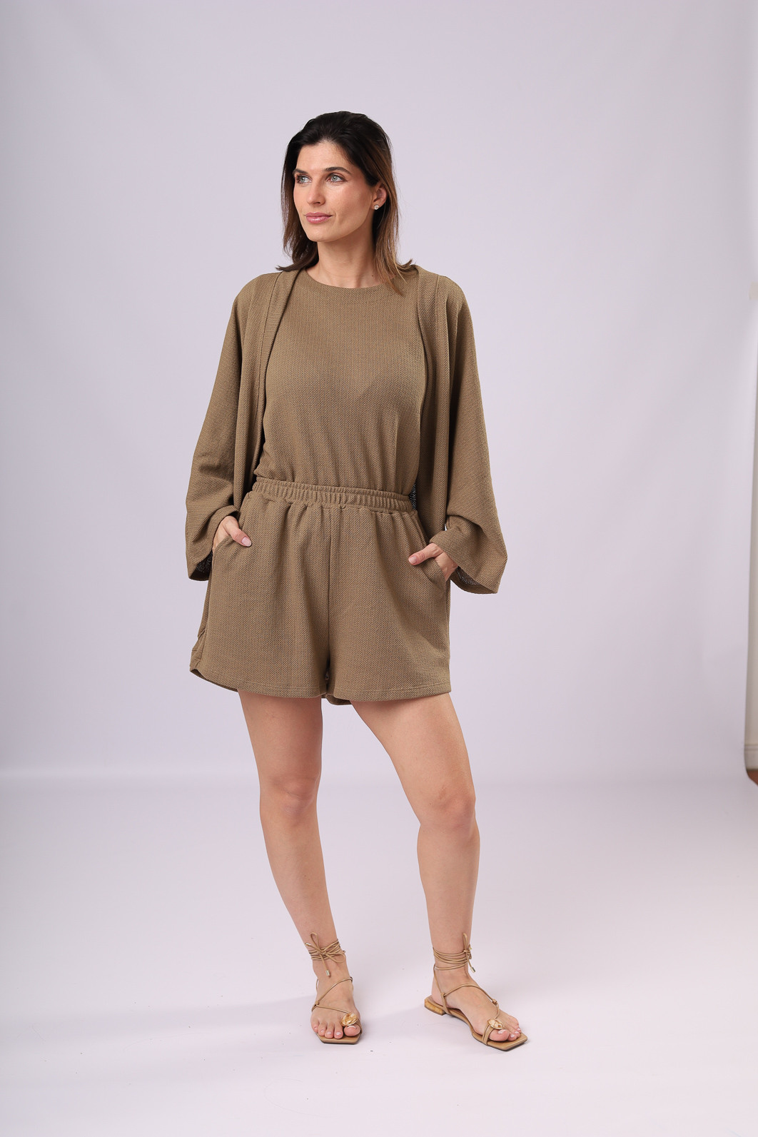 TRIO SHORTS PANNA OLIVE TRIO SHORTS PANNA OLIVE
