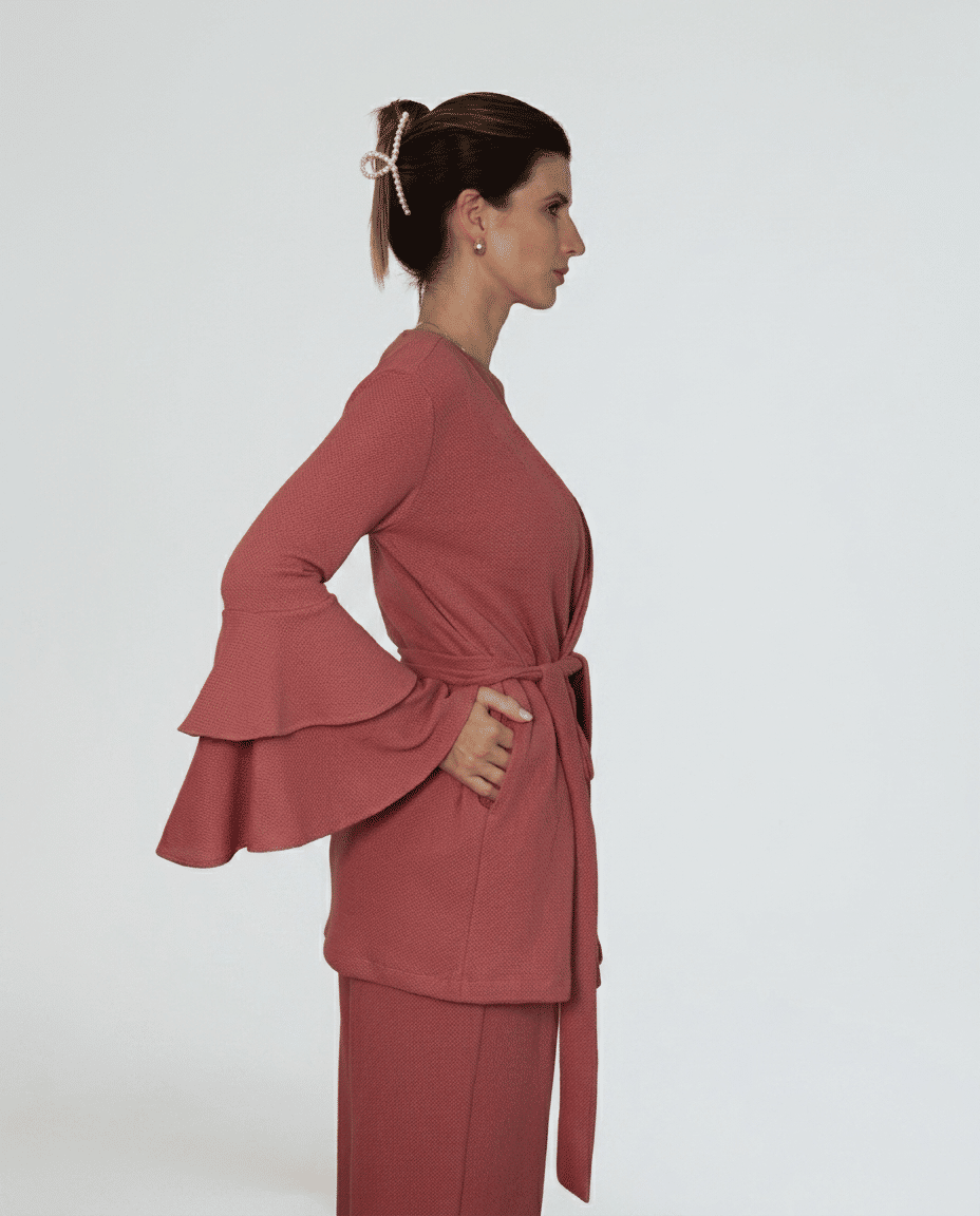 KIMONO VOLARE MUTED BLUSH KIMONO VOLARE MUTED BLUSH