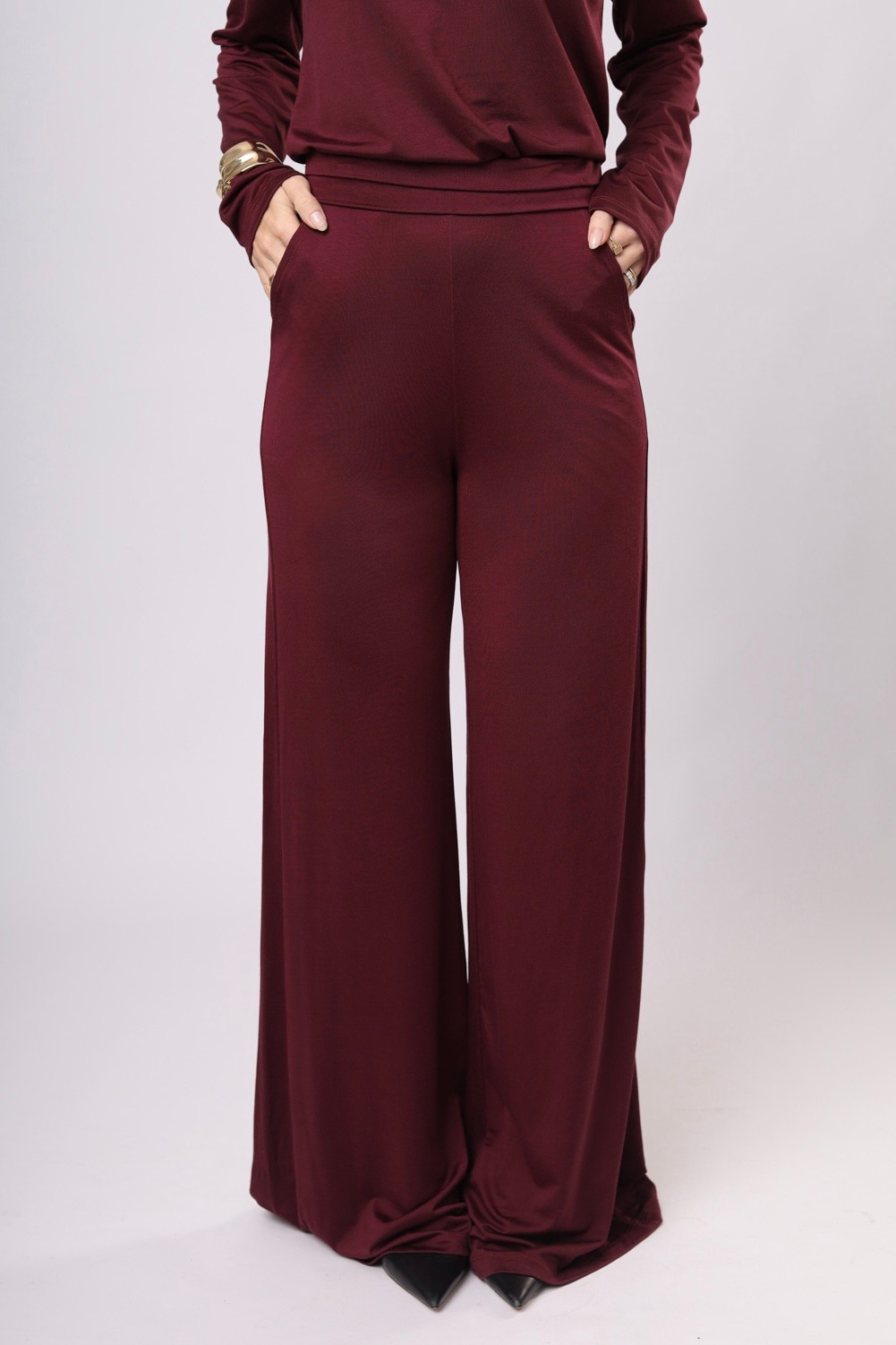 CONJUNTO GOLA CASA VELATO - CEREJA LAQUEADA - Calça + Blusa Gola CONJUNTO GOLA CASA VELATO - CEREJA LAQUEADA - Calça + Blusa Gola