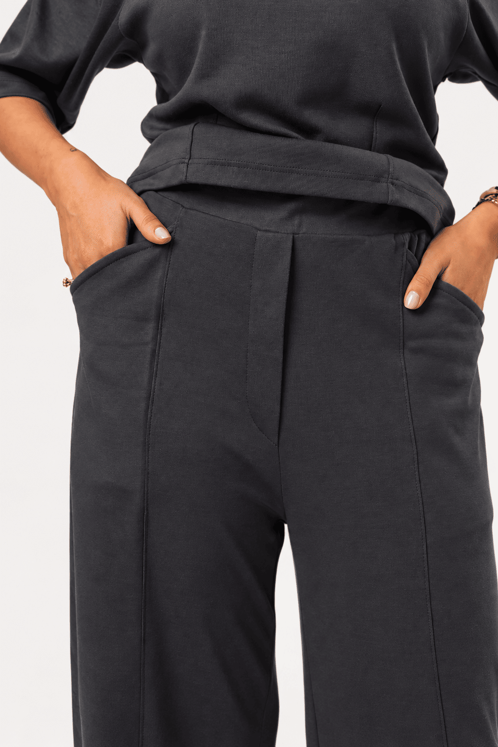 CALÇA PANTALONA ALGODÃO PIMA - CHUMBO CALÇA PANTALONA ALGODÃO PIMA - CHUMBO