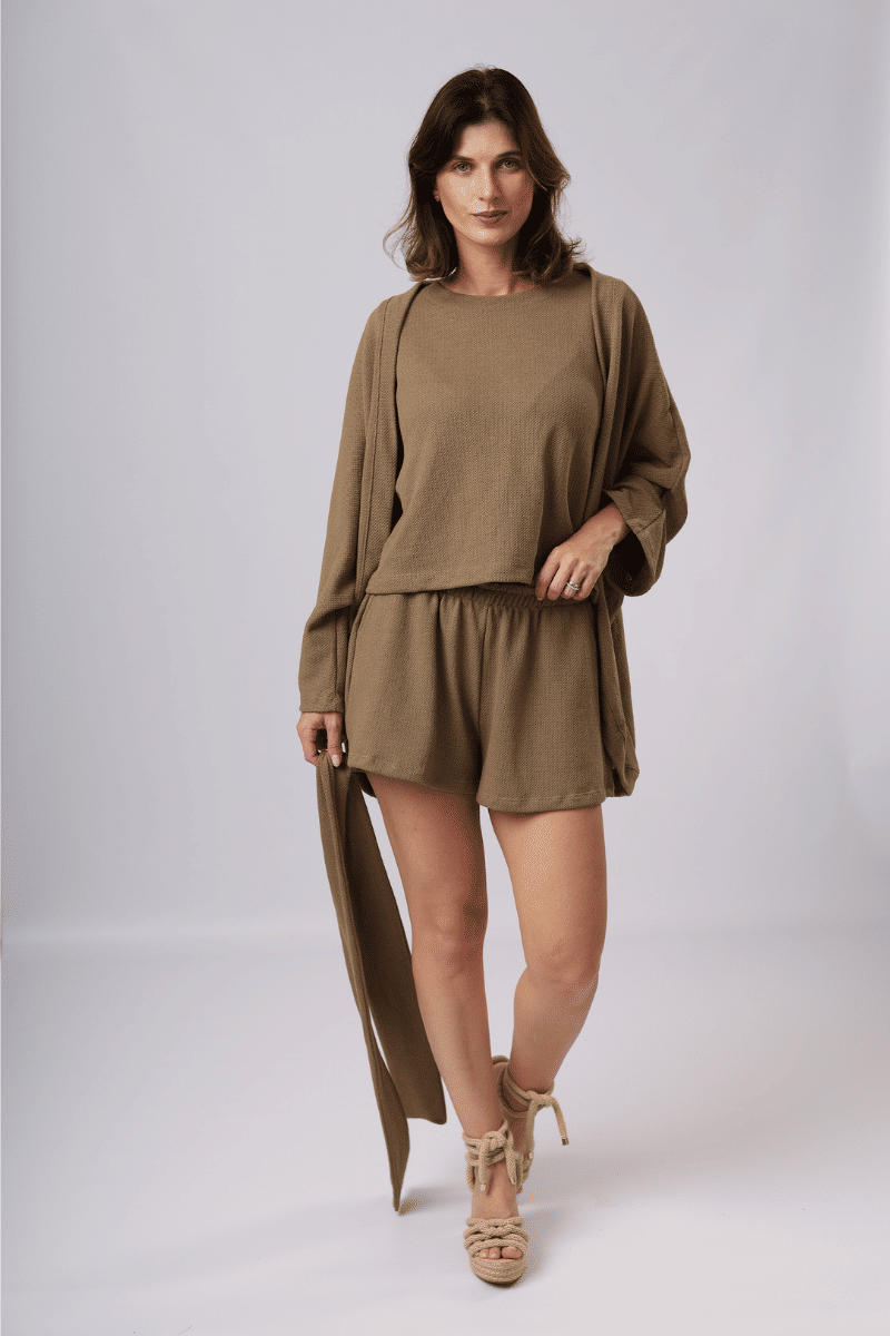 TRIO SHORTS PANNA OLIVE