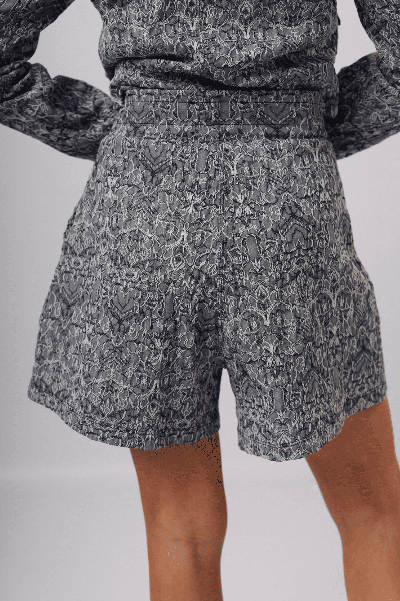 SHORTS BLUE BLOOM JEANS SHORTS BLUE BLOOM JEANS