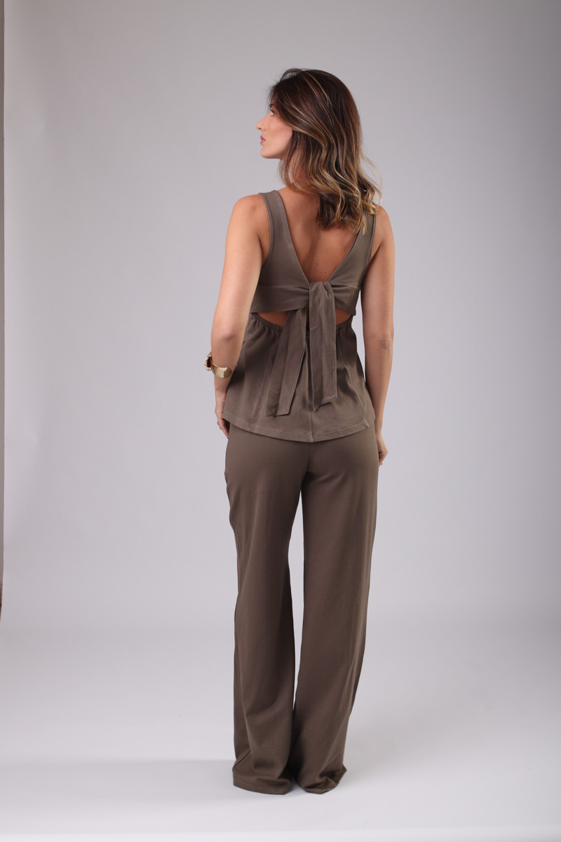 BLUSA FIORI VERDE FÓSSIL