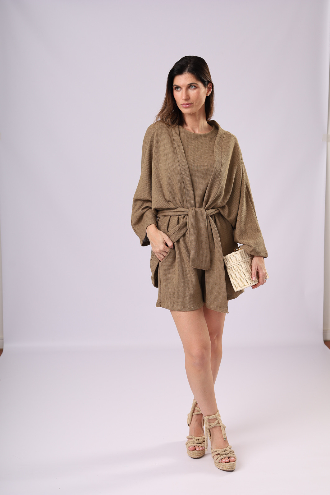 TRIO SHORTS PANNA OLIVE TRIO SHORTS PANNA OLIVE