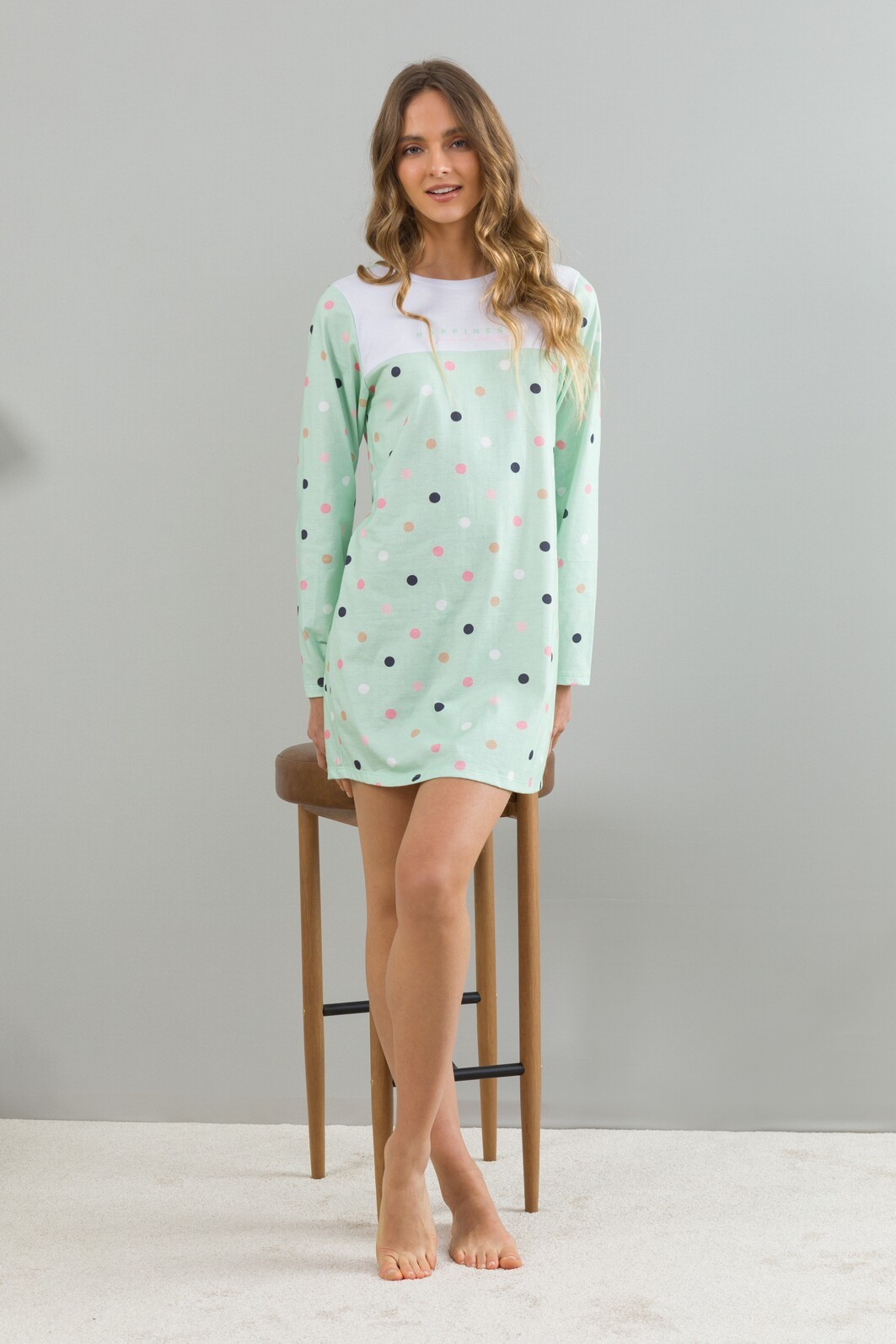 CAMISOLA FEMININA MANGA LONGA COM RECORTE