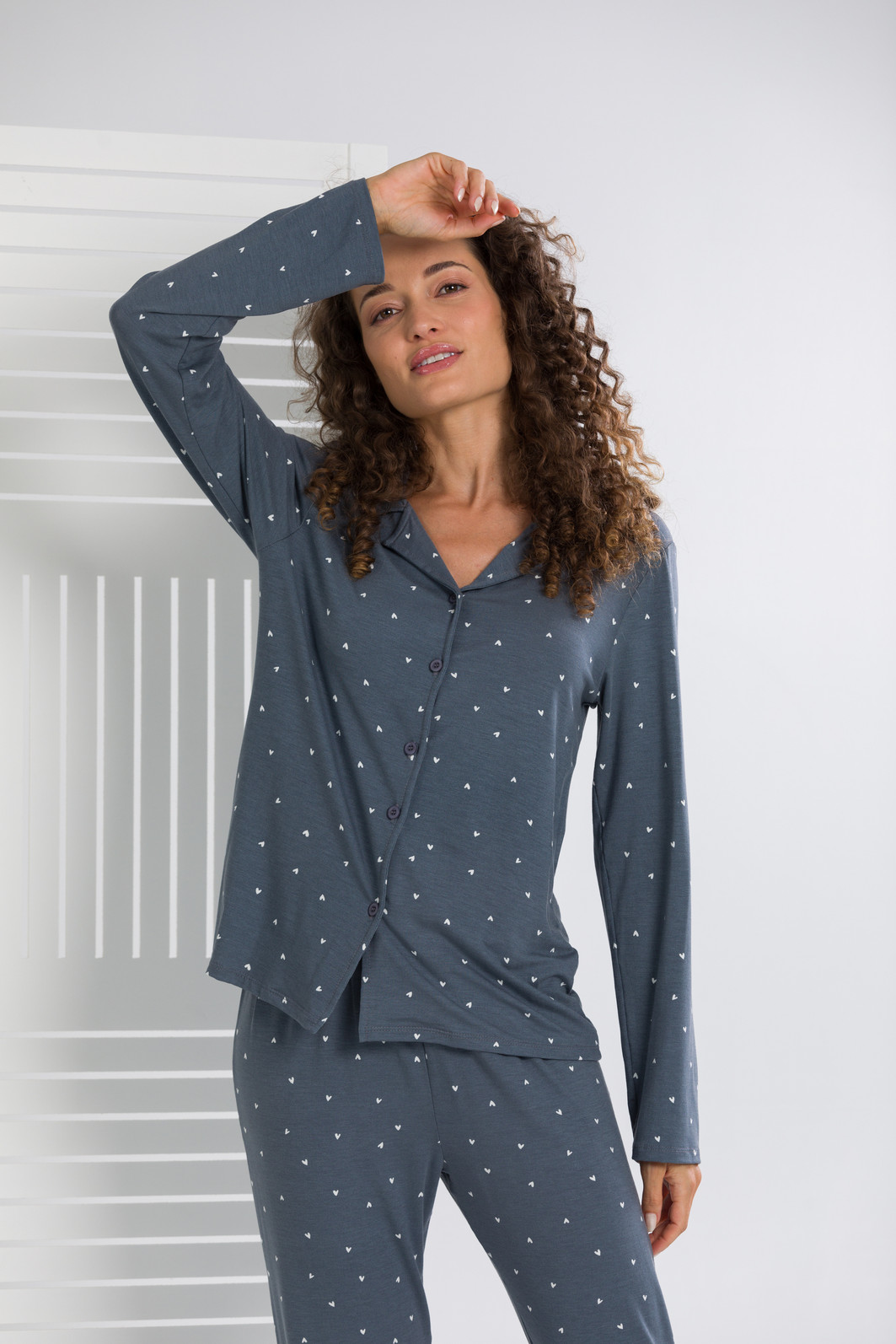 PIJAMA MANGA LONGA AMERICANO CORAÇÕES