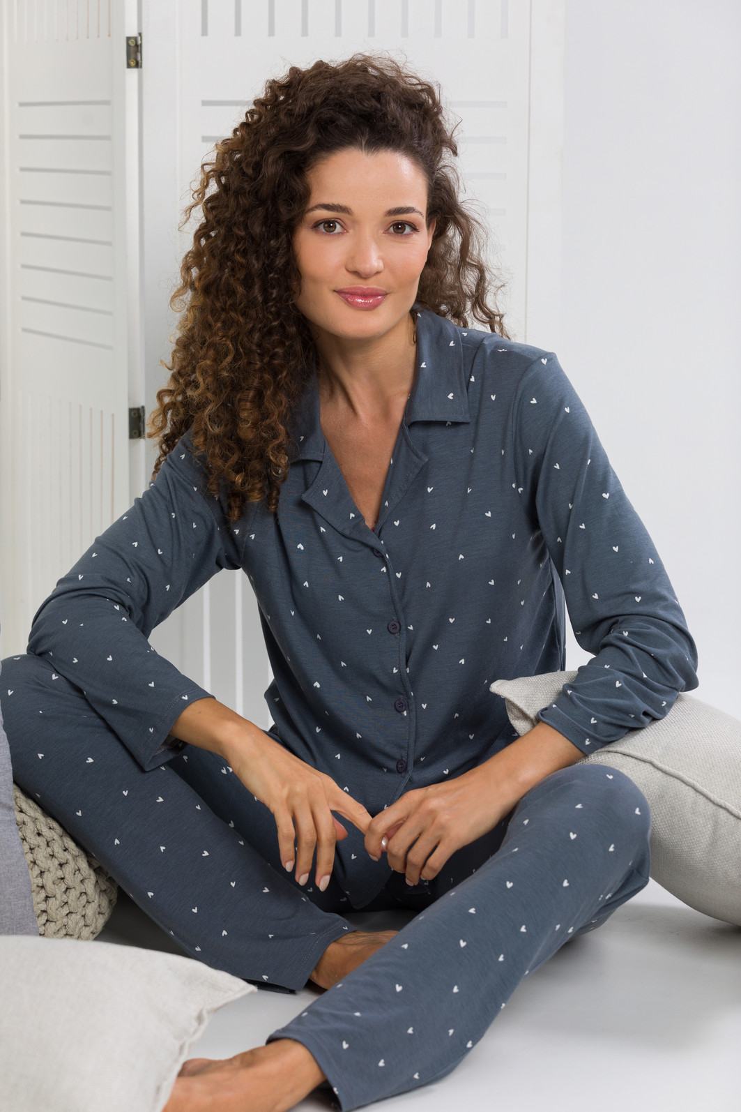 PIJAMA MANGA LONGA AMERICANO CORAÇÕES