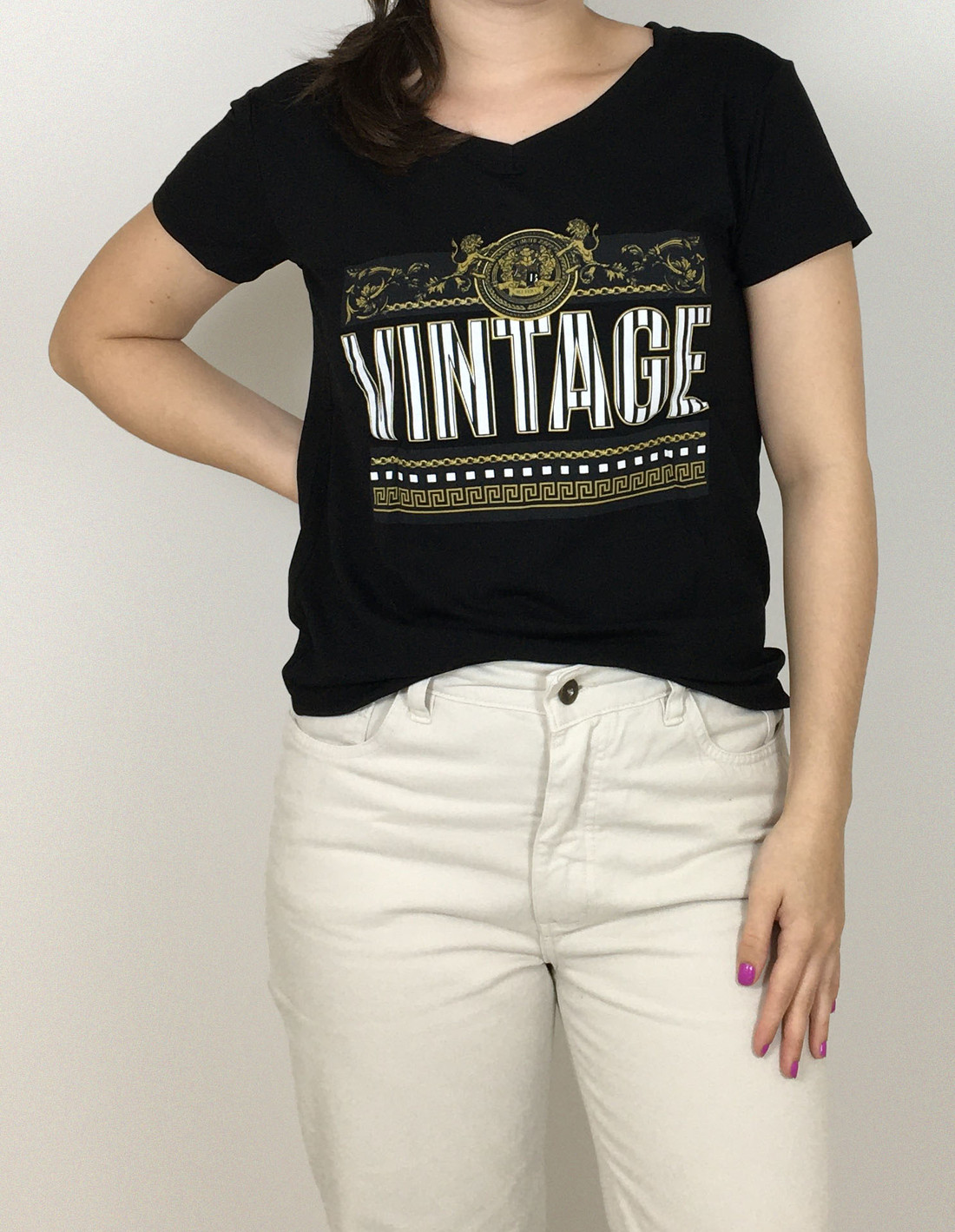 T-shirt Preta Vintage