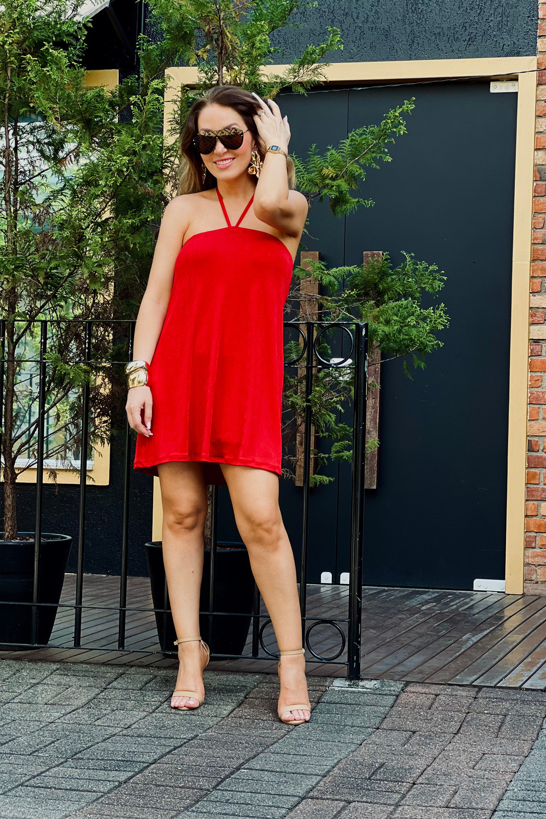 VESTIDO HELANCA CURTO TOMARA QUE CAIA SUNNIE VERMELHO Corina Lovers