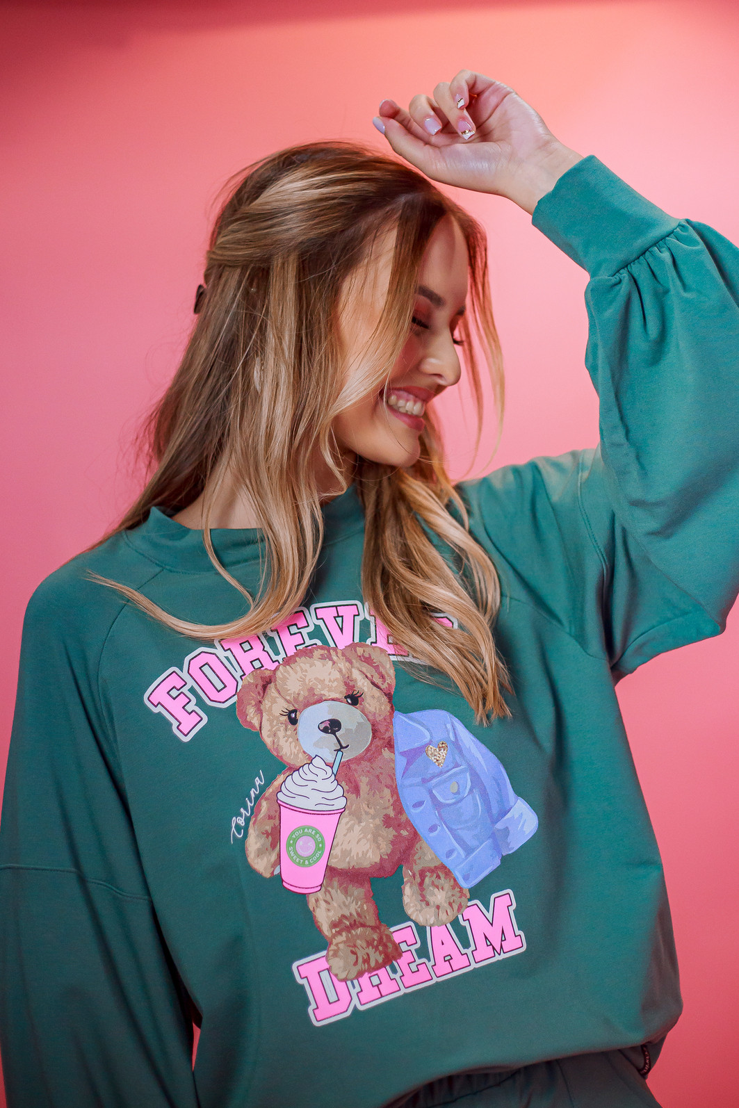 Moletom Feminino Forever Dream Holly Verde