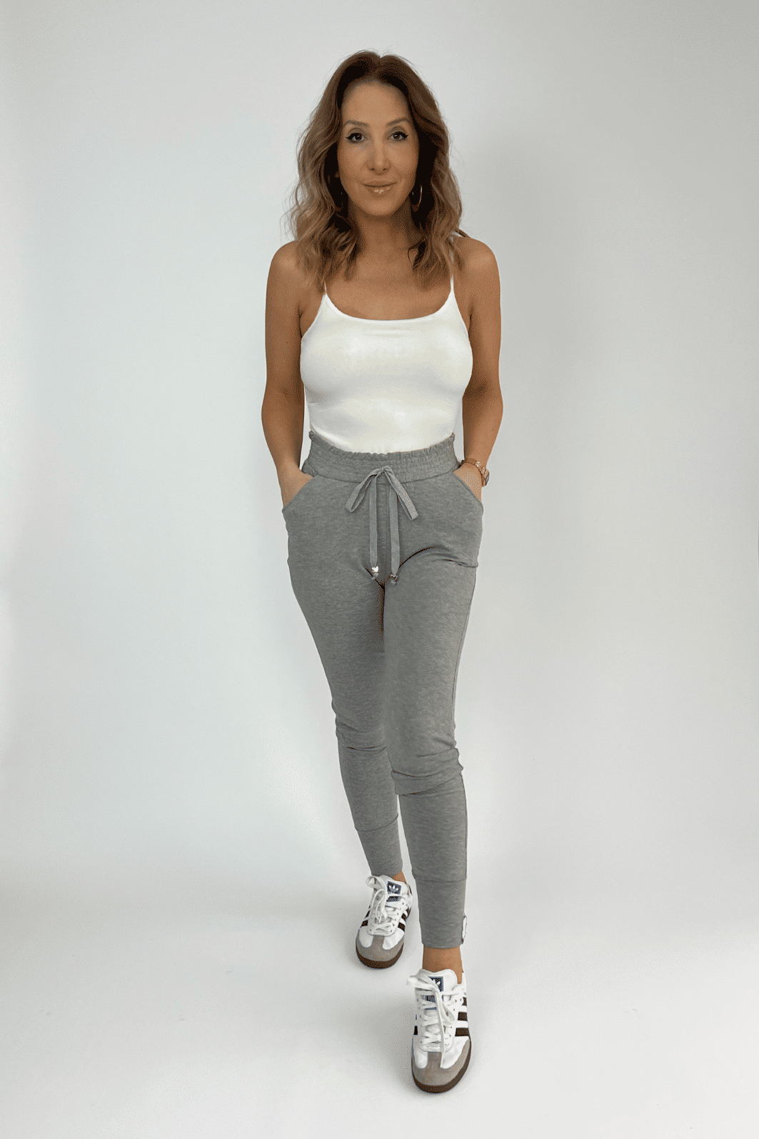 Pack 2 Calças Moletom Corina Preto + Mescla