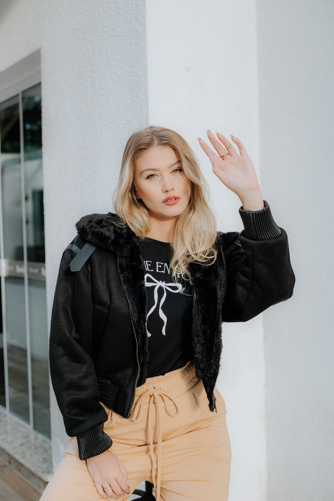 Jaqueta Puffer Marisa Casaco De Frio Suede Jaqueta Preta Feminina