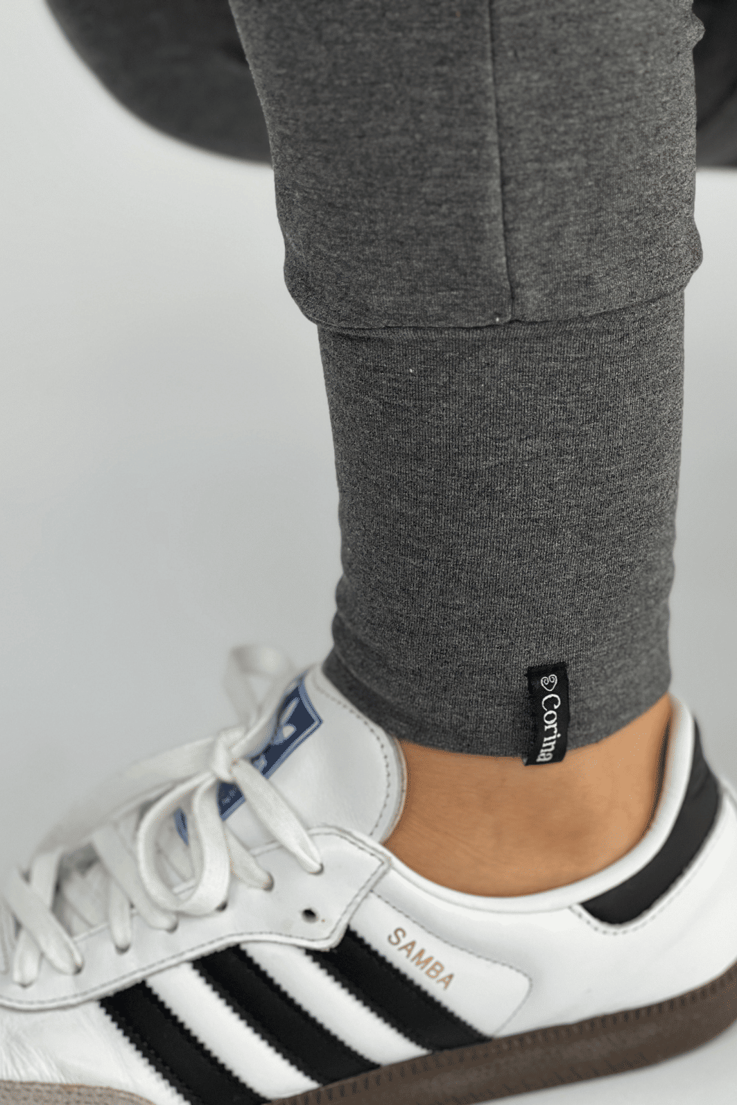 Calça Moletom Feminina Corina - Mescla Escuro