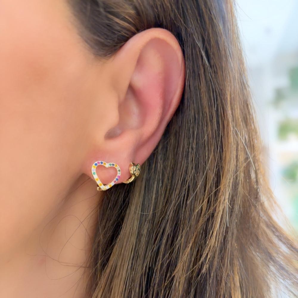 ARGOLA CORAÇAO ZIRCONIA