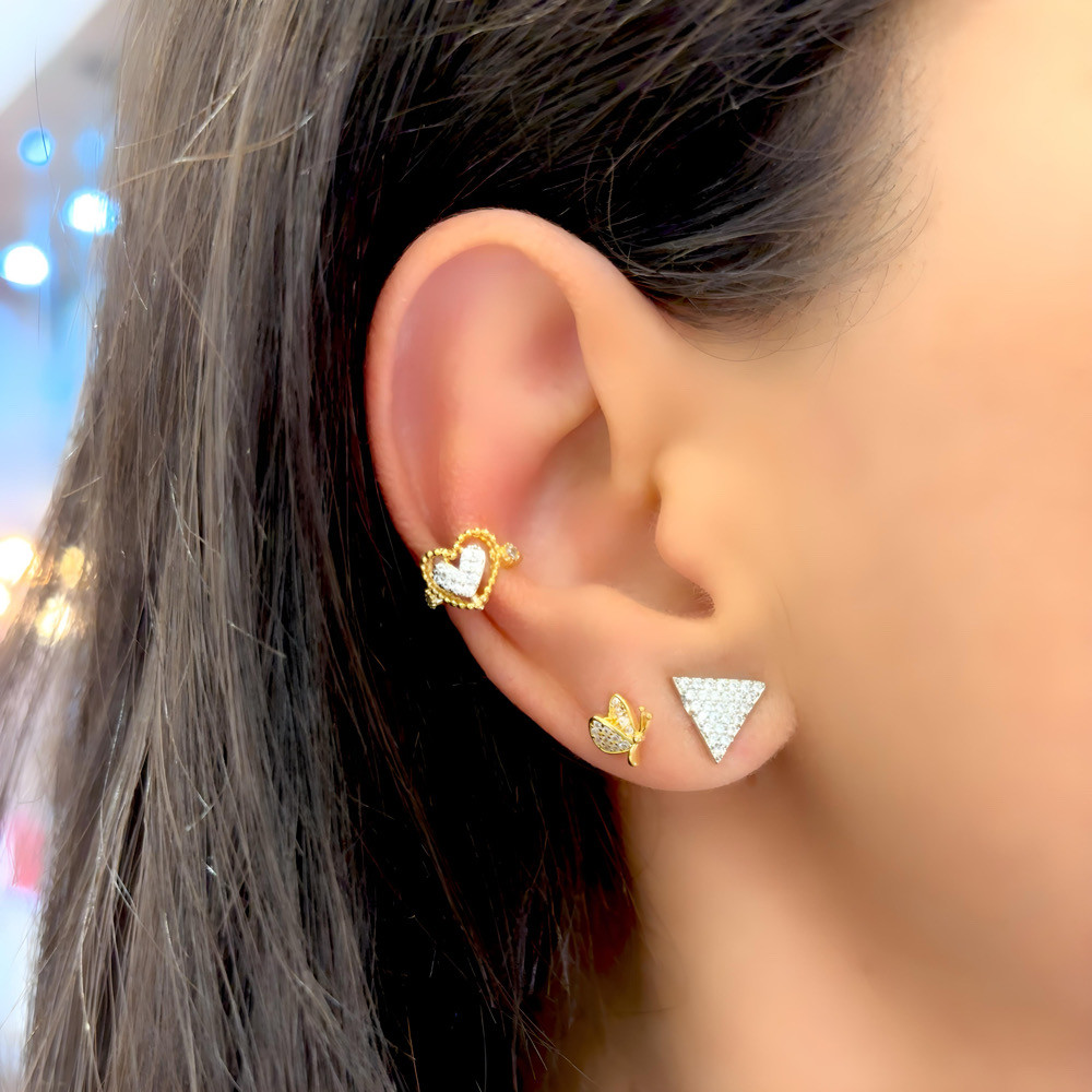 PIERCING CORAÇAO ZIRCONIA