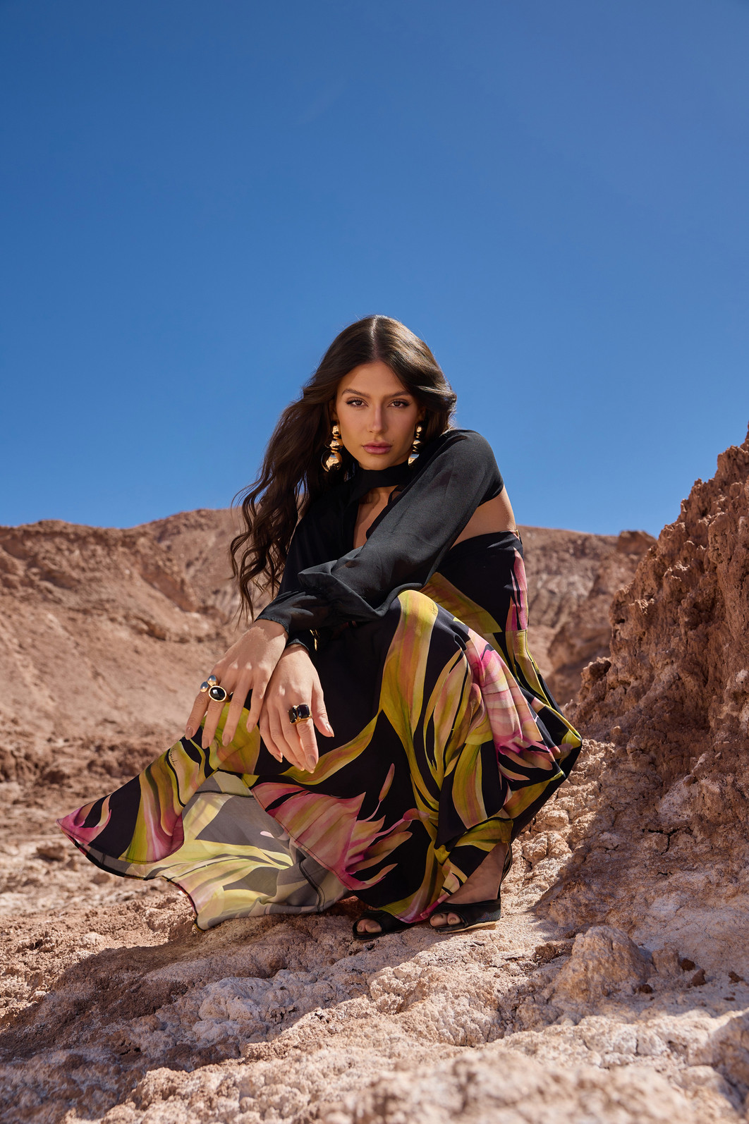 Vestido Longo Estampa Exclusiva Vestido Longo Estampa Exclusiva