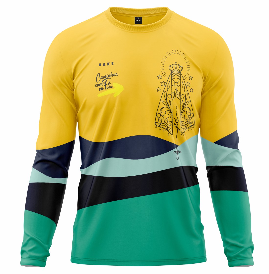 CAMISETA PEREGRINO HORIZONTES CAMINHO DA FÉ - OAK.E Camiseta Peregrino Horizontes - Amarela