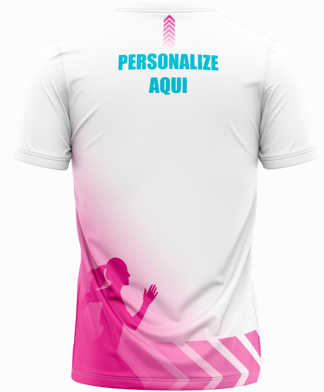 Camiseta de Corrida Modelo Feminina Running - Branca Camiseta de Corrida Modelo Feminina Running - Branca