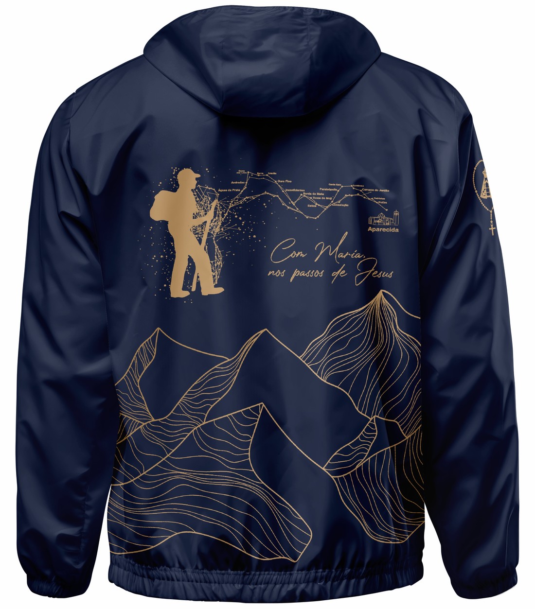 Corta Vento com Capuz Colinas - Azul Corta Vento com Capuz Colinas - Azul