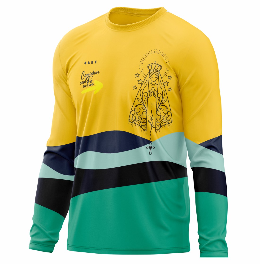 CAMISETA PEREGRINO HORIZONTES CAMINHO DA FÉ - OAK.E Camiseta Peregrino Horizontes - Amarela