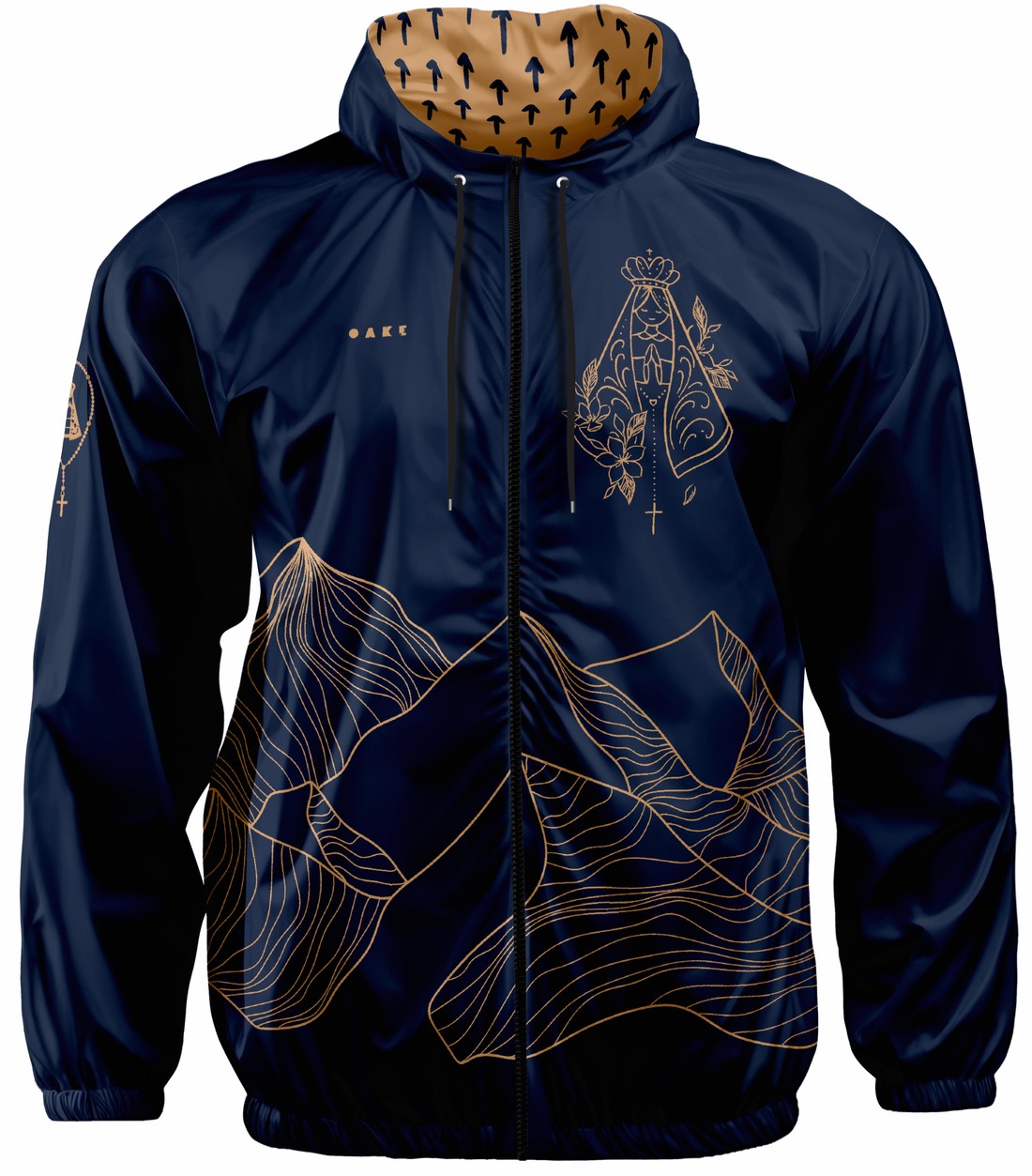 Corta Vento com Capuz Colinas - Azul Corta Vento com Capuz Colinas - Azul