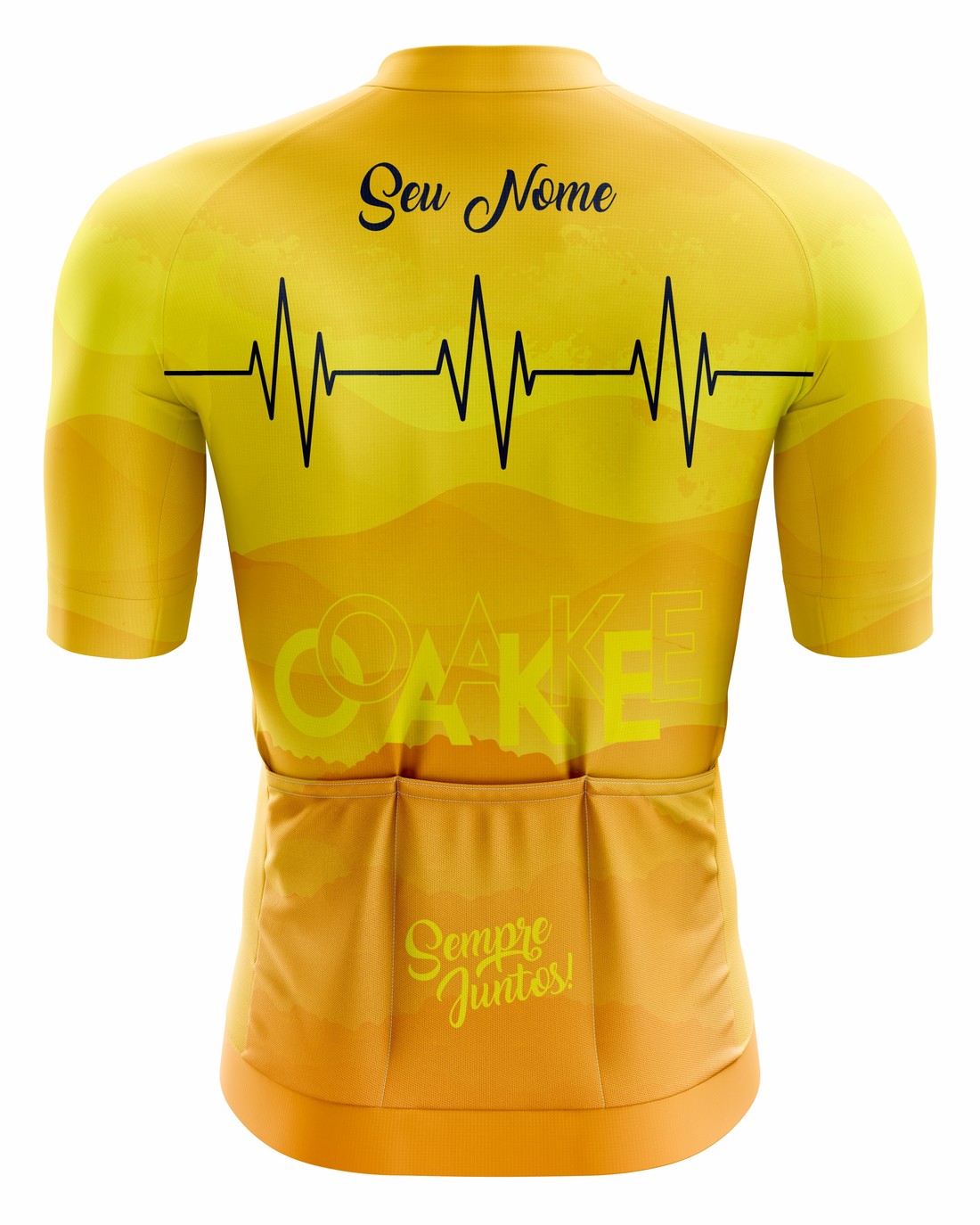 Camisa de Ciclismo Sempre Juntos Coração - Amarela Camisa de Ciclismo Sempre Juntos Coração - Amarela