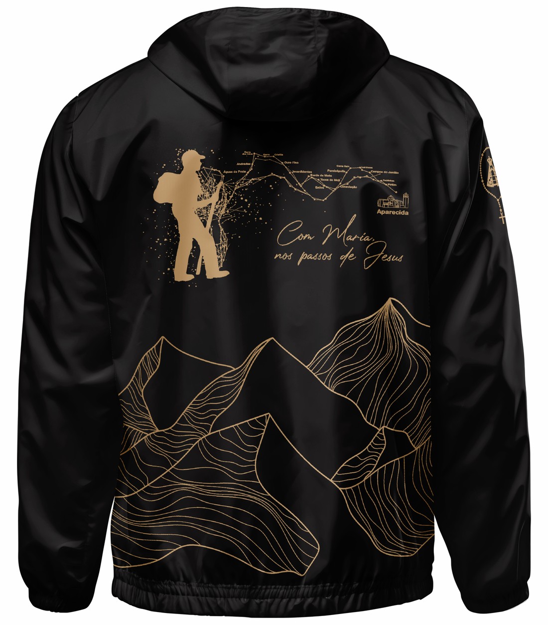 Corta Vento com Capuz Colinas - Preto Corta Vento com Capuz Colinas - Preto