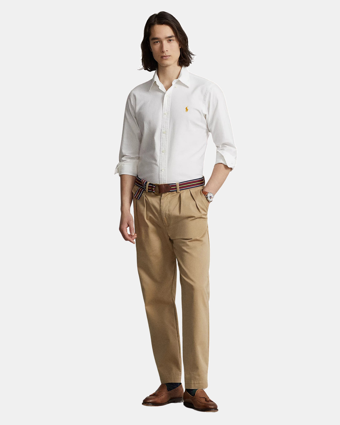 Camisa Ralph Lauren Custom FIt Sarja Golden Icon Branca TheVest