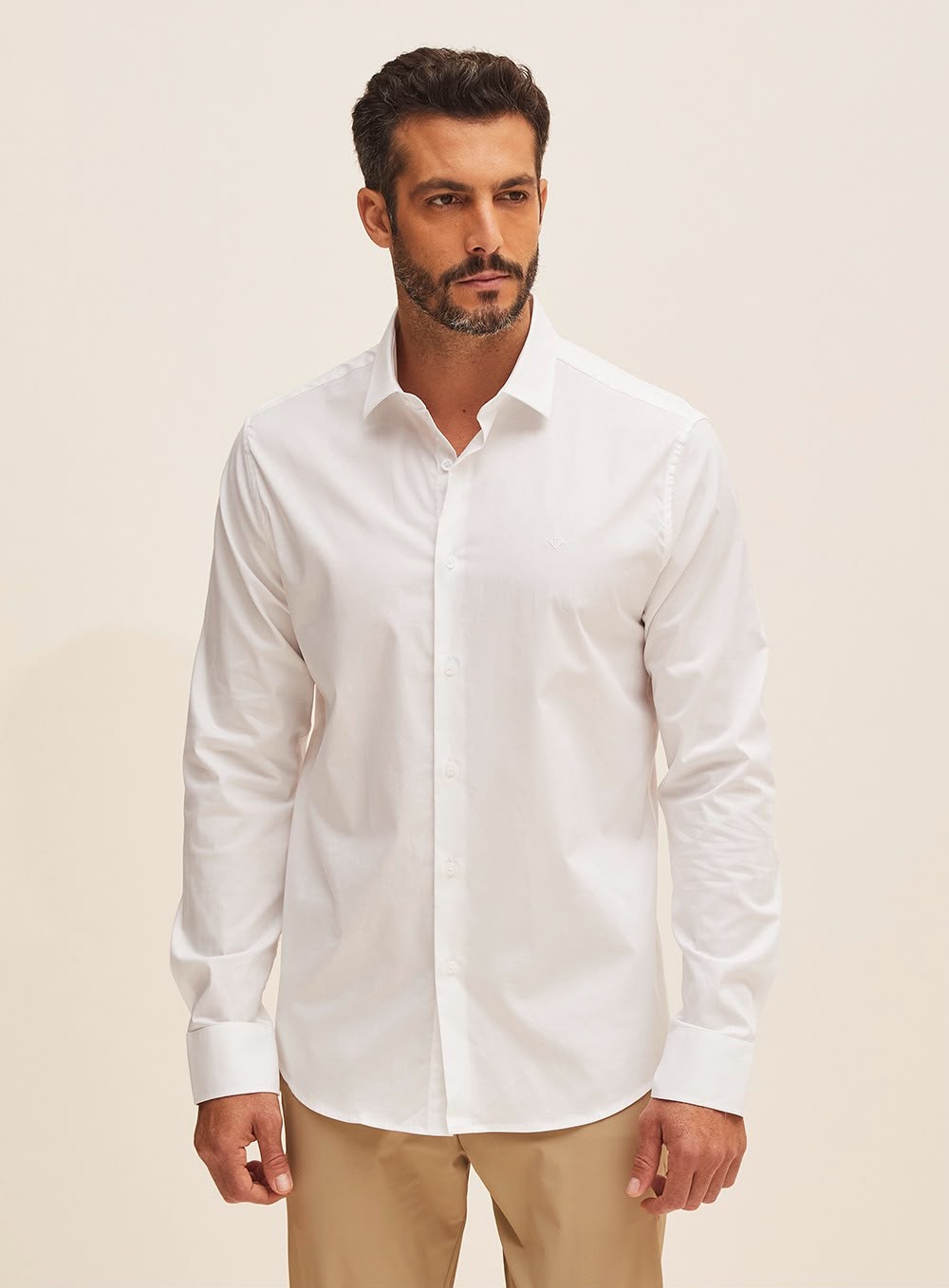 Camisa Forum Masculina Slim Fit Branca