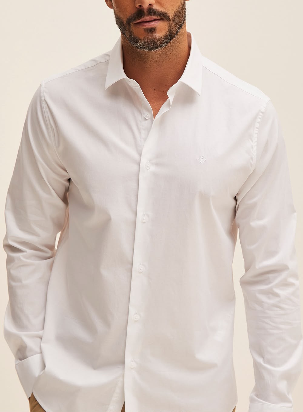Camisa Forum Masculina Slim Fit Branca