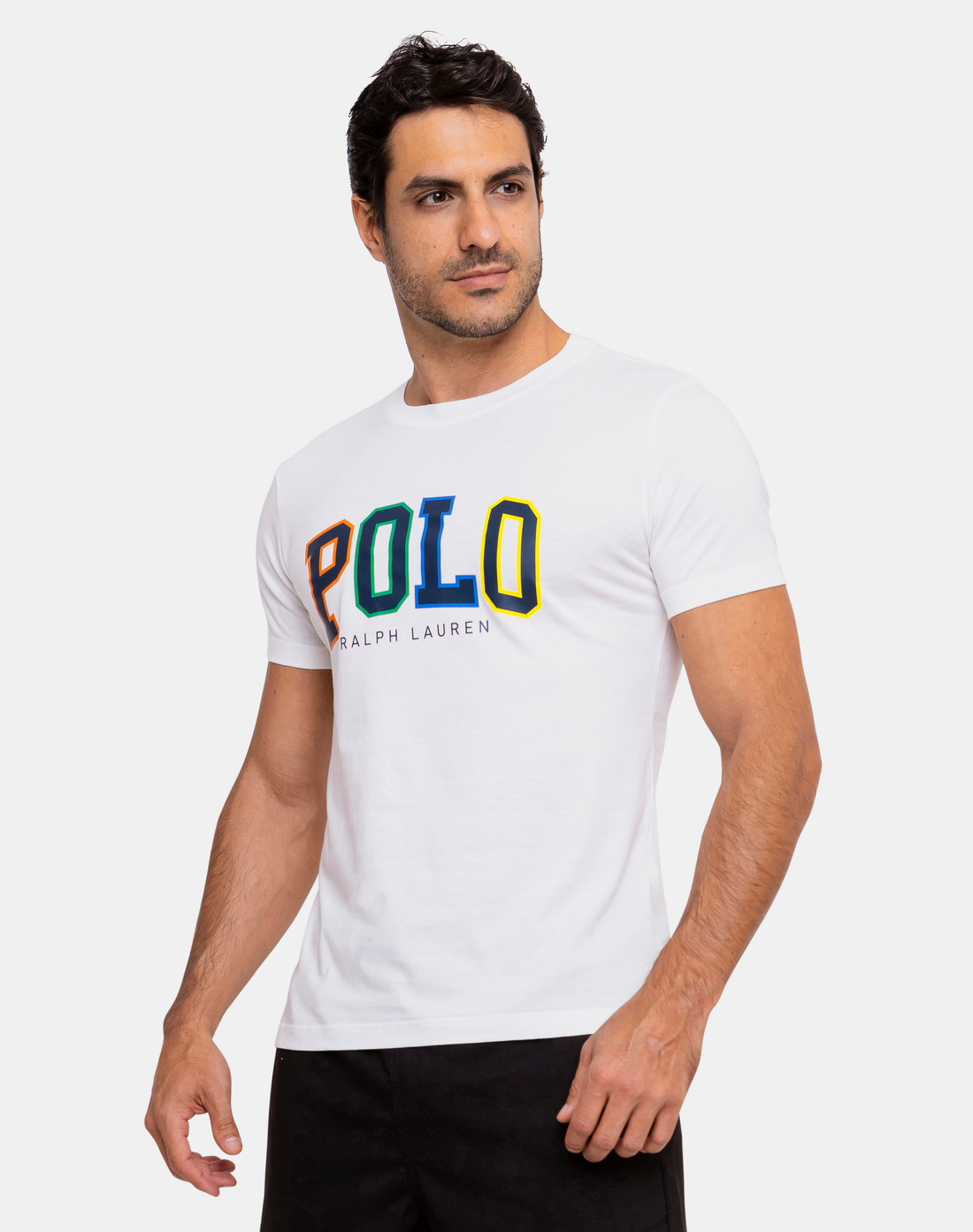 POLO RALPH LAUREN ブラック SLIM FIT 1枚　白 Camiseta Ralph Lauren Slim Fit Estampa Polo Branca TheVest - Loja