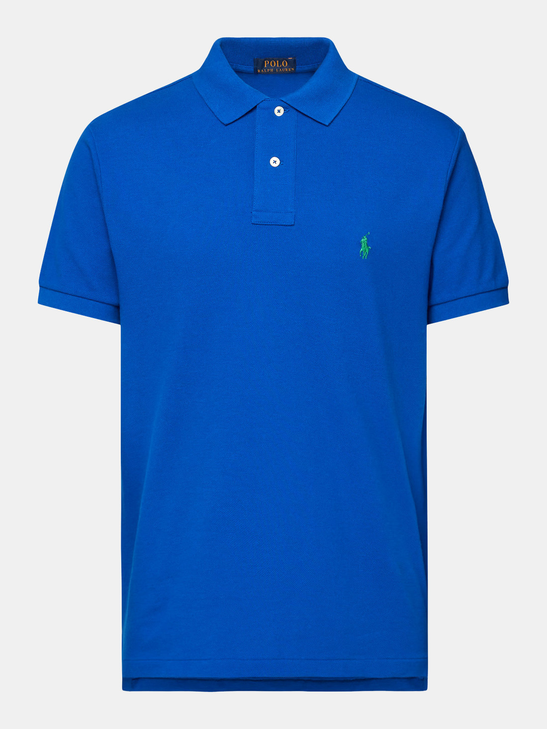 Cyan様 Ralph Lauren Camisa Polo Ralph Lauren Masculina Custom Fit Azul Celeste Pony