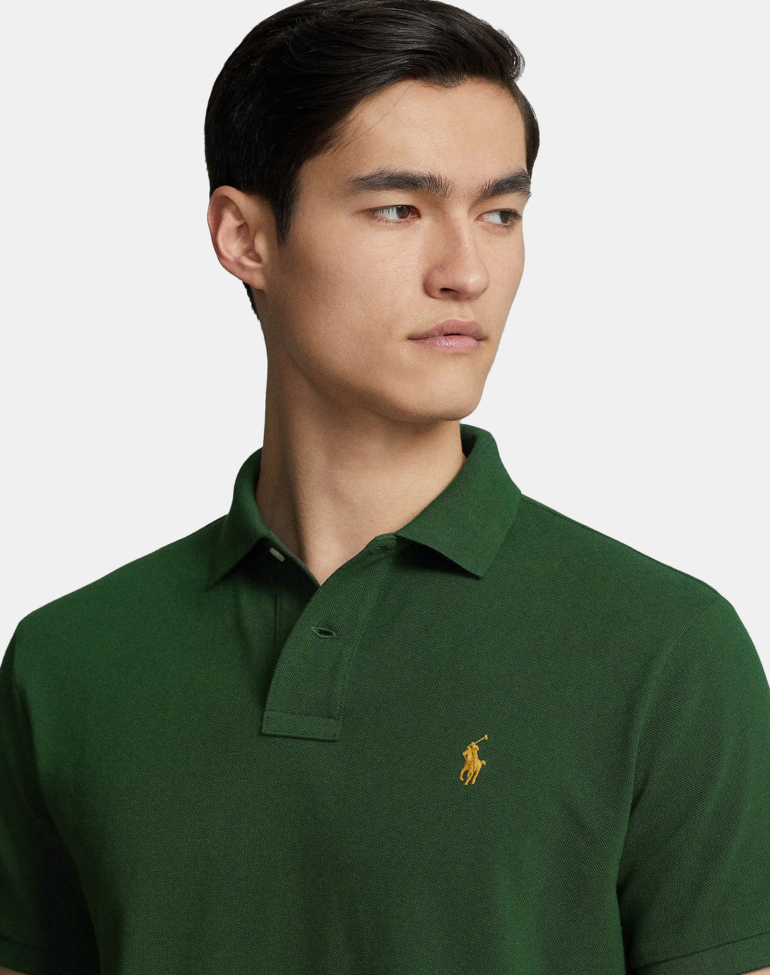 Camisa Polo Ralph Lauren Custom Fit Masculina Golden Icon Verde Musgo Thevest Shop Loja Virtual