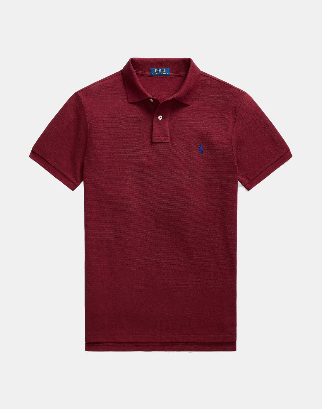 Camisa Polo Ralph Lauren Custom Fit Masculina Blue Icon Vinho