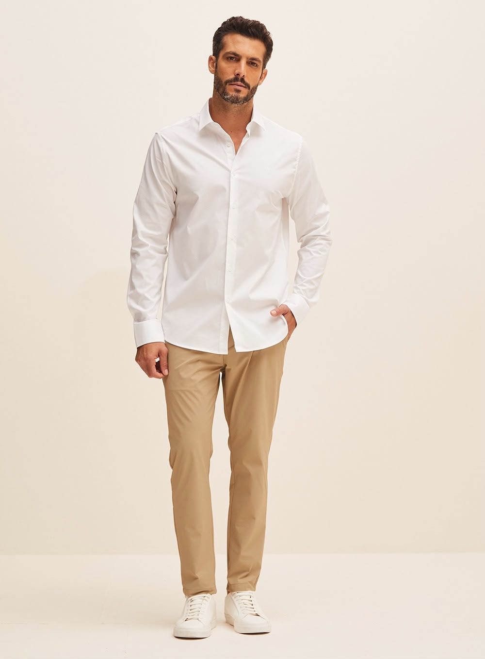 Camisa Forum Masculina Slim Fit Branca