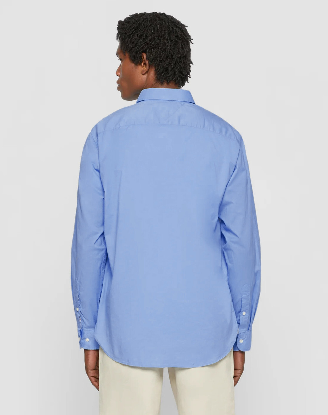 Camisa Tommy Hilfiger Regular Fit Cotton Oxford Azul Céu