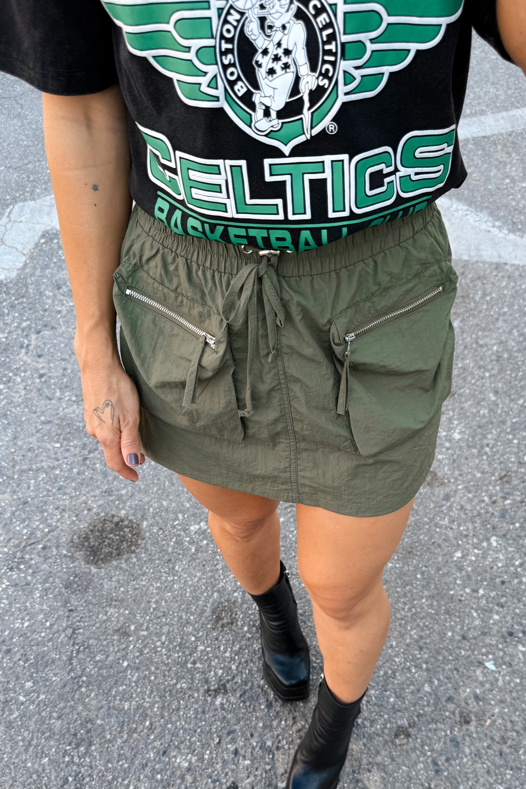 Shorts Saia Verde Mia - MiniMoni