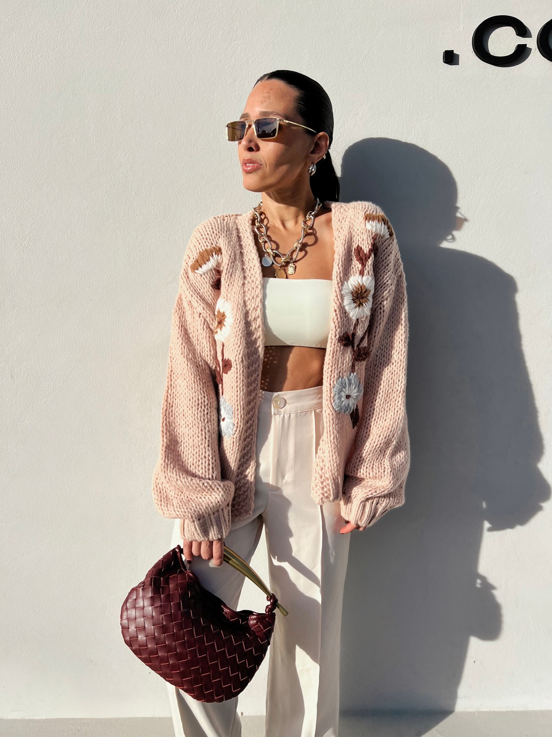 Cardigam  Nozes Floral Carlota - MiniMoni