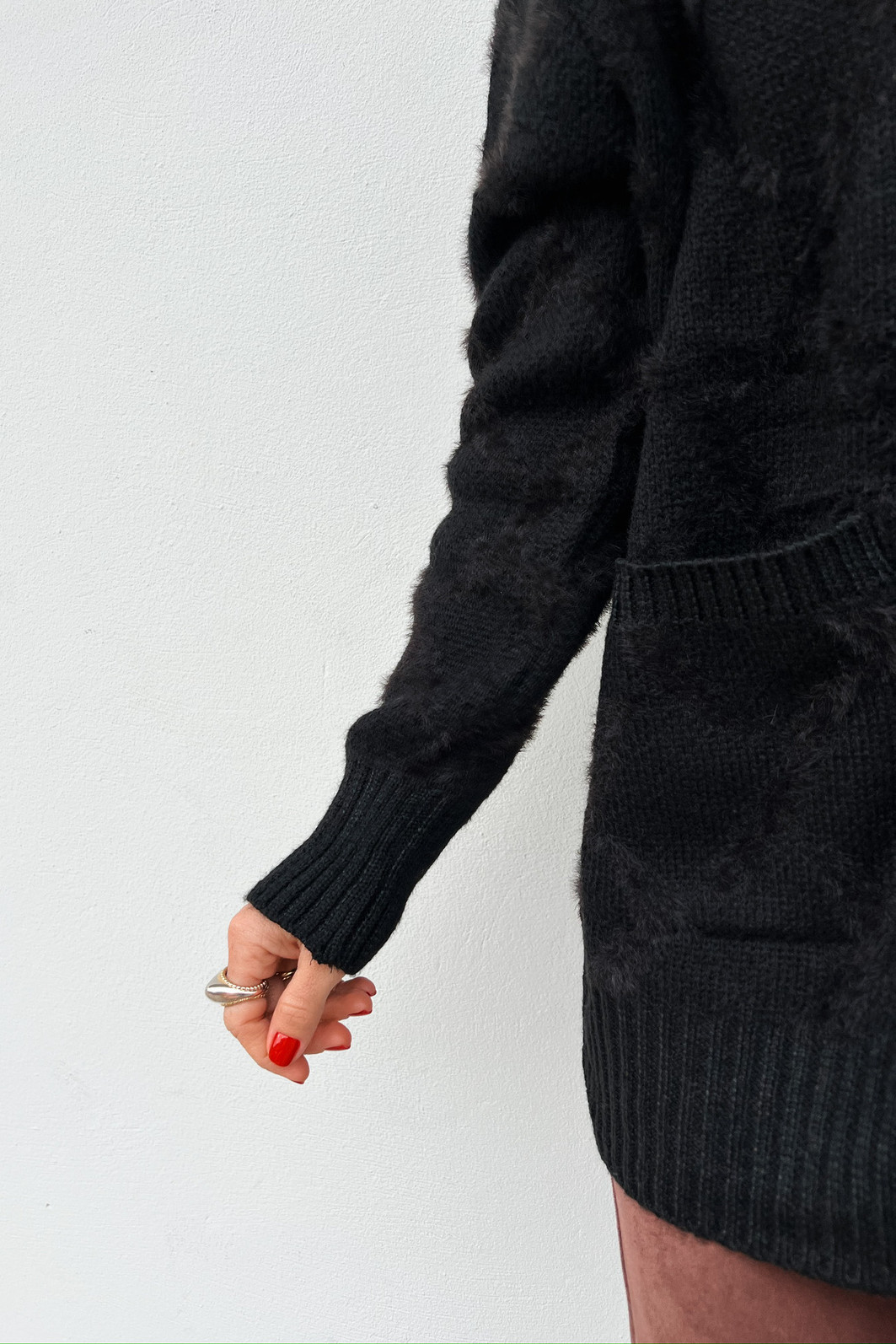 Maxi Casaco Vintage Preto - Mini Moni Maxi Casaco Vintage Preto - Mini Moni