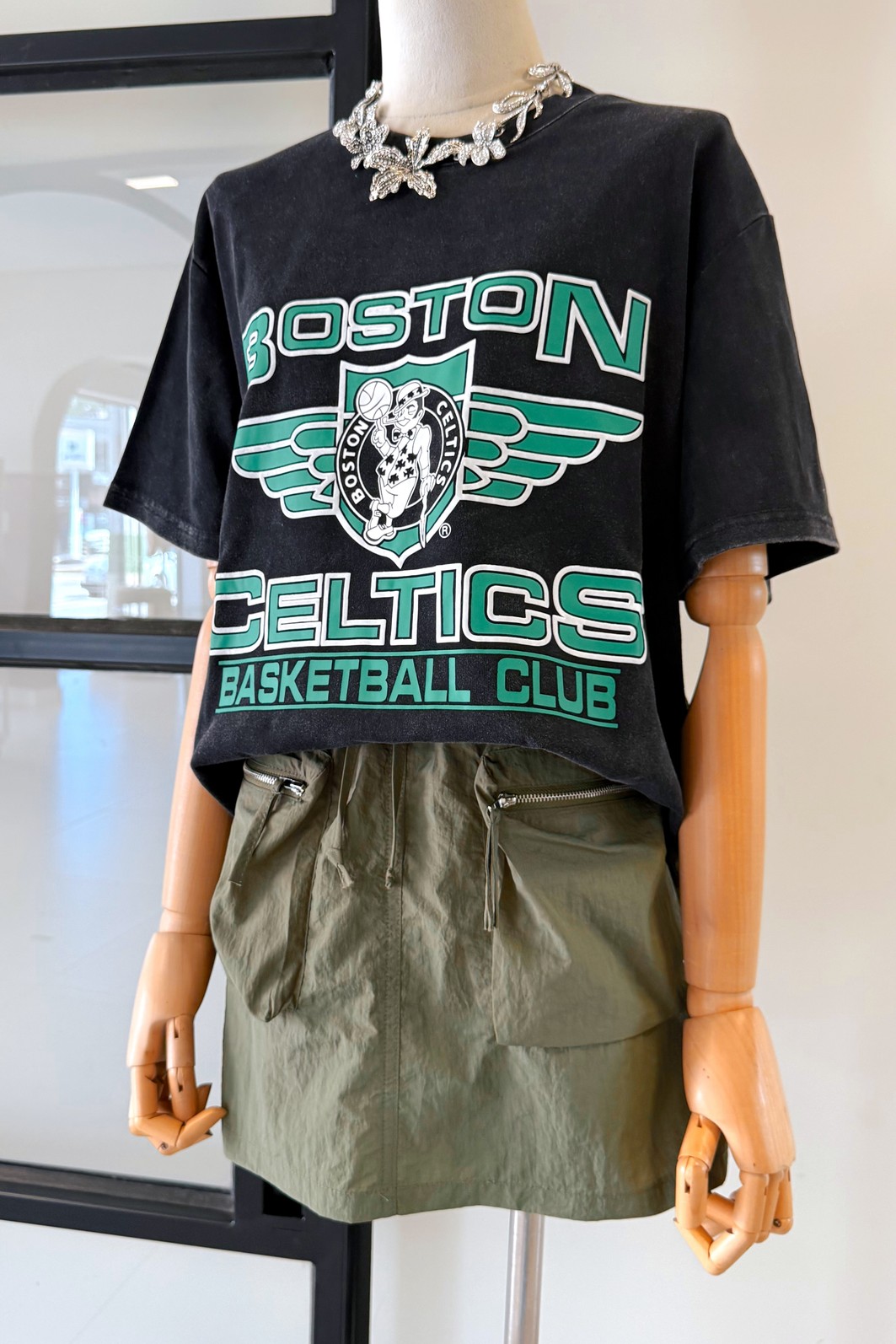 Shorts Saia Verde Mia - MiniMoni