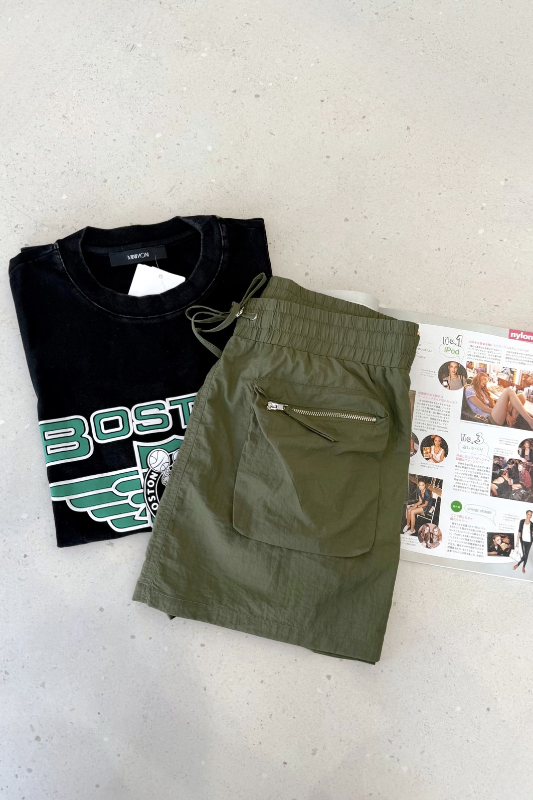 Shorts Saia Verde Mia - MiniMoni