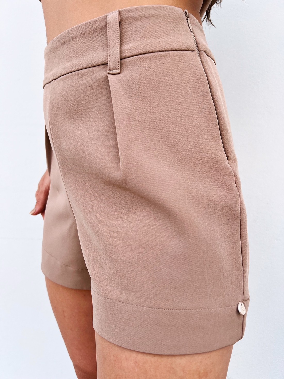 Shorts Cappuccino Alfaiataria Marina Shorts Cappuccino Alfaiataria Marina