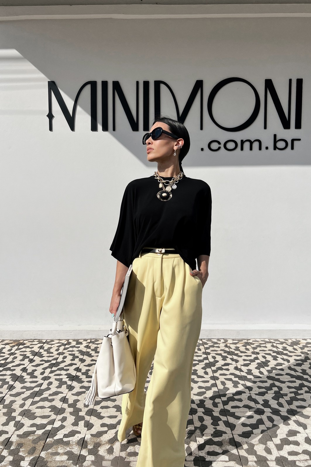 Tee Preta Margela - MiniMoni Tee Preta Margela - MiniMoni