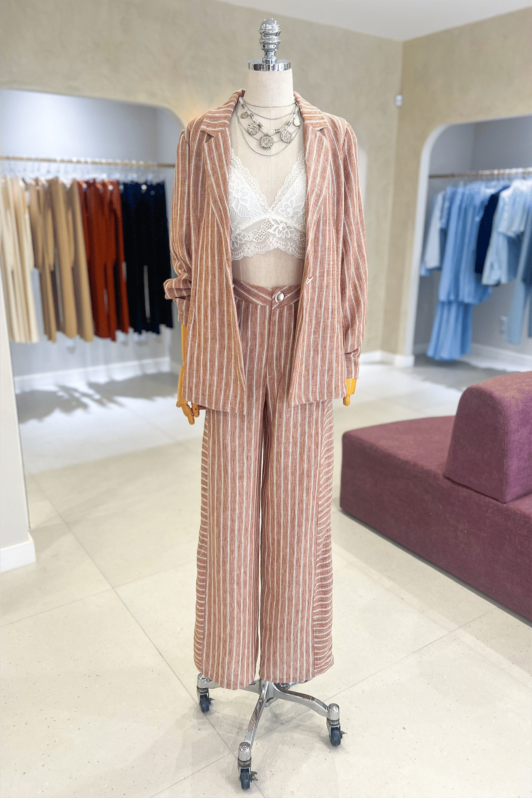 Blazer Camisa de Listras Abby - MiniMoni