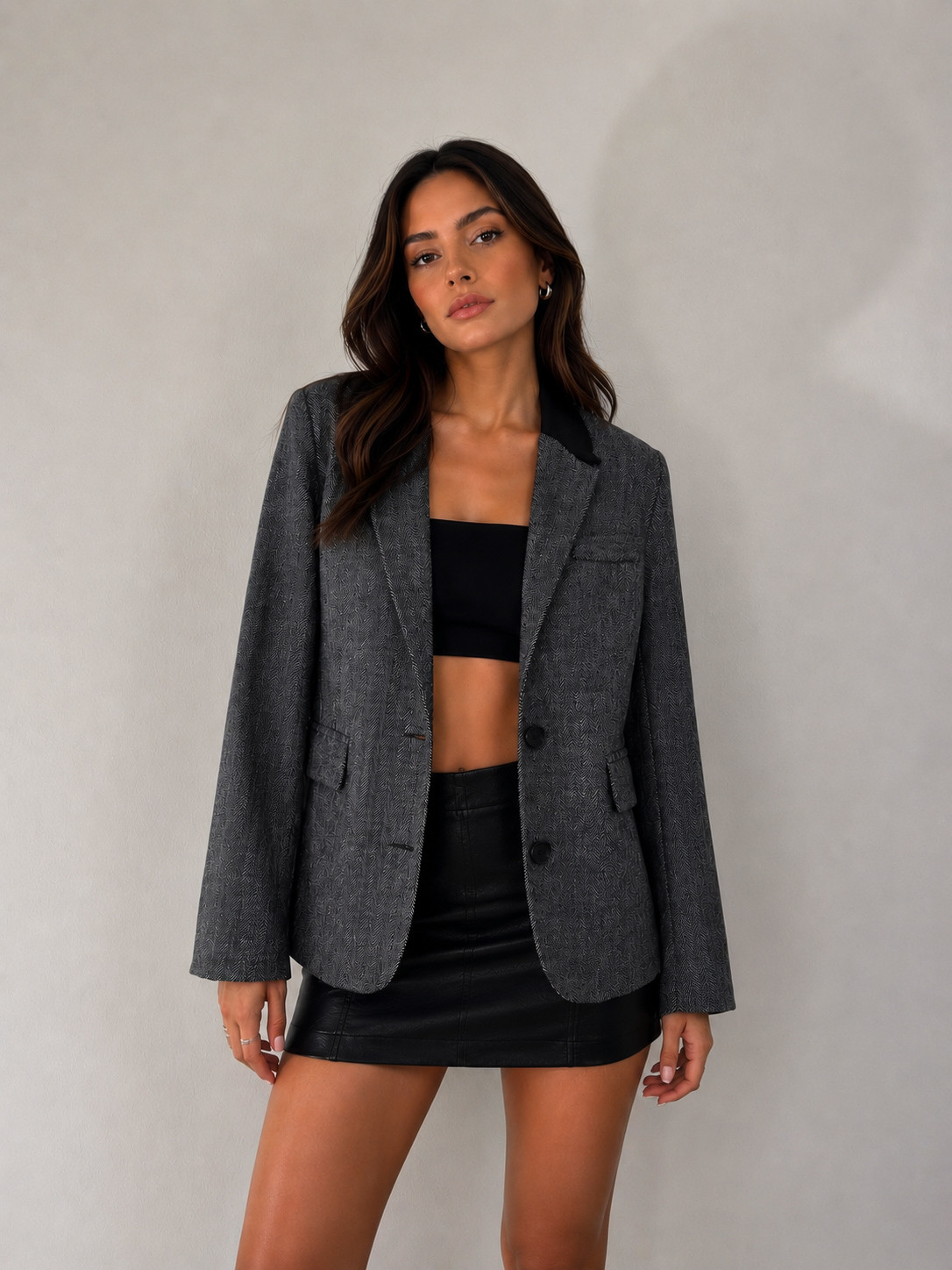 Saia De Couro Soft Maitê - MiniMoni Saia De Couro Soft Maitê - MiniMoni