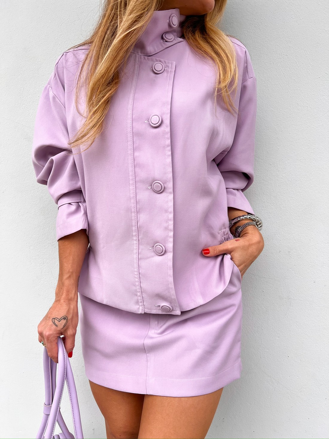 Jaqueta Lilas Liz - MiniMoni Jaqueta Lilas Liz - MiniMoni