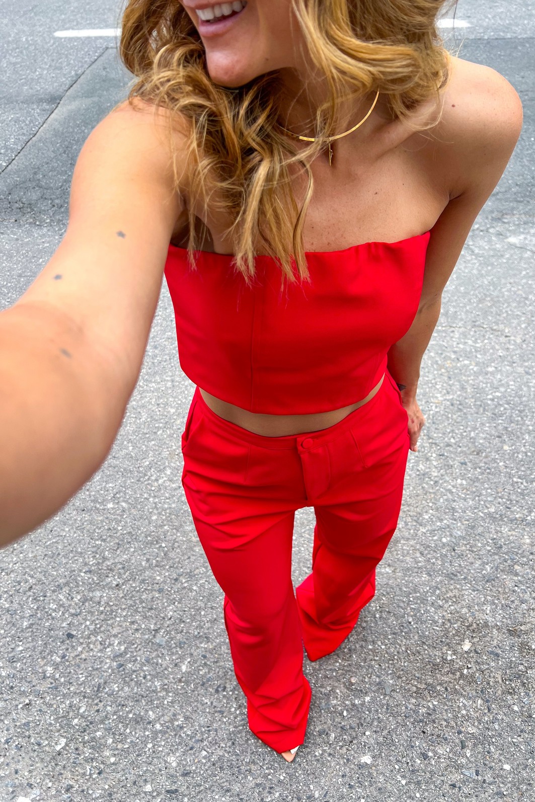 Top Cropped Vermelho Sienna - MiniMoni Top Cropped Vermelho Sienna - MiniMoni