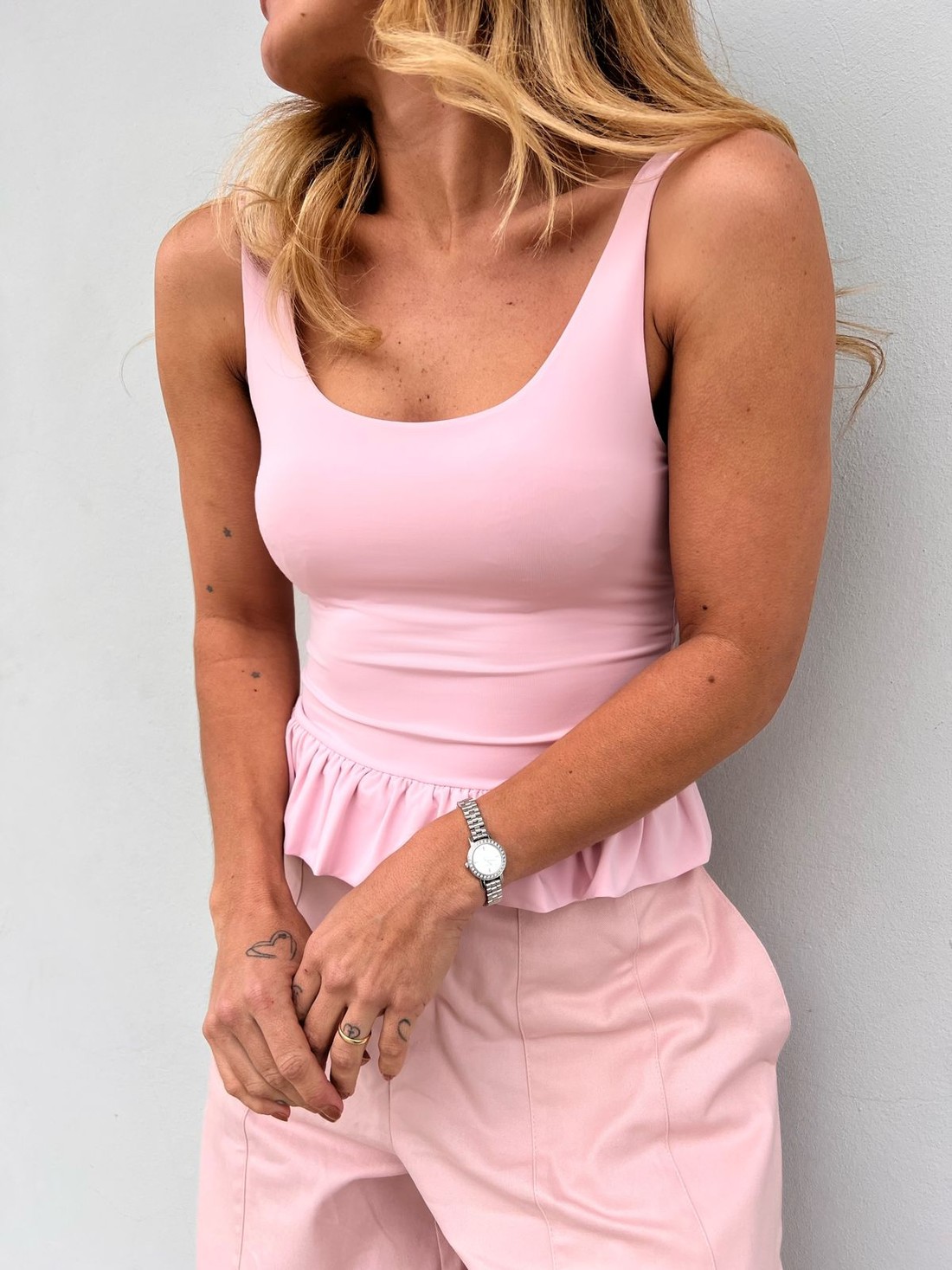 Blusa Peplum Rosa Lady - MiniMoni Blusa Peplum Rosa Lady - MiniMoni